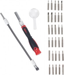 Juego de destornilladores de precisión con mango flexible Stalwart1